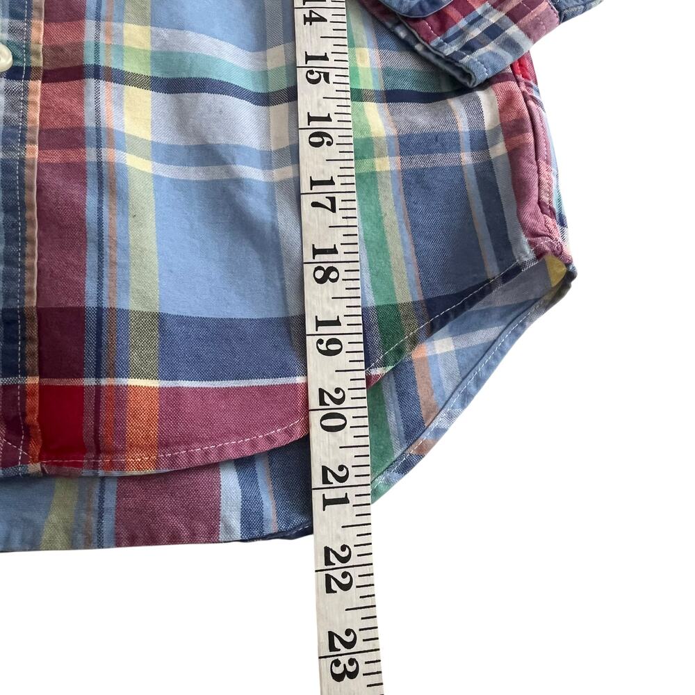 Ralph Lauren Boys Plaid Button-Down Cotton Shirt Size 8 Classic Preppy - Picture 4 of 7